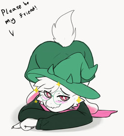 2_horns animated_gif anthro ass_up black_text blush butt cheek_tuft closed_smile clothed clothed_anthro clothed_male clothing dialogue facial_tuft femboy flesh_fang floppy_ears fur green_clothing green_hat green_headwear hair hat headgear headwear horn long_sleeve_shirt looking_at_viewer male mouth_closed pink_eyes pink_inner_ear pink_scarf scarf shaking_butt simple_background smile solo sparkles sparkling_eyes tail text tuft white_background white_body white_fur white_hair wizard_hat shaboo deltarune undertale_(series) ralsei bovid caprine goat mammal 2026 animated english_text short_playtime