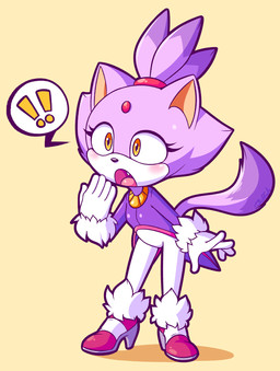 5_fingers accessory amber_eyes anthro black_nose blush bottomwear chibi clothing eyelashes female fingers footwear fur gloves hair hair_accessory handwear high_heels open_mouth pants purple_body purple_fur purple_hair shoes simple_background solo surprised white_body white_clothing white_fur white_gloves white_handwear yellow_background biffalo sega sonic_the_hedgehog_(series) blaze_the_cat domestic_cat felid feline felis mammal 2019 digital_drawing_(artwork) digital_media_(artwork) hi_res