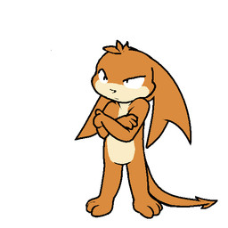 anthro grumpy head_wings male membrane_(anatomy) membranous_wings simple_background solo tail unusual_wing_placement white_background wings darkdoomer bandai_namco digimon patachu digimon_(species) patamon