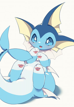3_toes :3 ambiguous_feral ambiguous_gender belly blue_body blue_eyes blue_skin blue_tail countershade_belly countershade_skin countershade_tail countershade_torso countershading ear_fins featureless_crotch feet feral fin frill_(anatomy) front_view head_fin hindpaw kemono leg_markings looking_at_viewer lying markings multicolored_body multicolored_skin multicolored_tail neck_frill no_sclera on_back open_:3 open_mouth open_smile pawpads paws pink_pawpads pink_tongue pupils quadruped semi-anthro simple_background smile socks_(marking) solo tail tail_fin tailbutt toes tongue two_tone_body two_tone_skin two_tone_tail white_background white_belly white_body white_countershading white_pupils white_skin white_tail wide_crotch suppainu nintendo pokemon aquatic eeveelution generation_1_pokemon mammal pokemon_(species) vaporeon 2017 colored cool_colors digital_media_(artwork) full-length_portrait hi_res portrait shaded