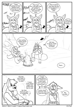 clothed clothing dialogue profanity text bear213 fallout idiots microsoft nintendo pokemon anu_k-9 kuma_b34r pearl_(bear213) bewear eevee generation_1_pokemon generation_4_pokemon generation_7_pokemon lucario pokemon_(species) 2025 absurd_res black_and_white comic english_text full-length_portrait hi_res monochrome portrait url