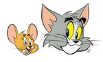 anthro big_eyes black_eyes black_nose brown_body duo eyebrows eyelashes feral grey_body happy looking_at_another looking_at_viewer male pink_ears simple_background smile thick_eyebrows toony whiskers white_background yellow_sclera themrock metro-goldwyn-mayer tom_and_jerry jerry_mouse thomas_cat domestic_cat felid feline felis mammal mouse murid murine rodent