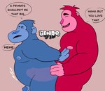 anal anal_penetration anthro areola balls belly big_belly big_penis canon_couple dialogue duo erection eyes_closed fur genitals humanoid_genitalia humanoid_penis internal male male/male male_penetrated male_penetrating male_penetrating_male nipples nude open_mouth overweight overweight_anthro overweight_male pecs penetration penile penile_penetration penis sex simple_background smile speech_bubble standing standing_sex text gendomx cartoon_network let's_go_bananas! daddy_banana papa_banana ape chimpanzee gorilla haplorhine mammal pan_(genus) primate digital_media_(artwork) english_text hi_res