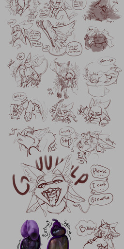 anthro anthro_pred anthro_prey digestion duo facesitting fatal_vore feet_first female female_prey male male/female male_pred oral_head_gulp oral_vore sitting_on_another text vore crunchy_kitkat avali absurd_res english_text hi_res