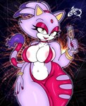 alcohol anthro areola areola_slip beverage big_breasts breasts champagne female fur purple_body purple_fur solo thick_thighs renegade-157 daphne_dress sega sonic_the_hedgehog_(series) blaze_the_cat domestic_cat felid feline felis mammal absurd_res hi_res