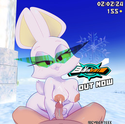 anthro areola balls big_areola big_breasts big_butt big_ears black_eyes bodily_fluids breasts buckteeth butt cum cum_on_body cum_on_breasts cum_on_chest cum_on_penis cumshot day detailed_background duo ejaculation enjoying erection eyelashes eyewear eyewear_only faceless_character faceless_human faceless_male female female_anthro female_focus female_on_human first_person_view fluffy fur genital_fluids genitals glasses grabbing half-closed_eyes hand_on_penis handjob holding_penis human_on_anthro human_pov humanoid_genitalia humanoid_penis interspecies light_body light_skin long_ears looking_at_viewer lying male male/female male_human male_on_anthro male_pov narrowed_eyes nipples nude nude_female on_back on_bottom orgasm outside penile penis penis_grab pink_areola pink_genitals pink_nipples seductive sex short_tail shortstack size_difference sky smile smiling_at_viewer smug snow solo_focus spread_legs spreading sunglasses sunglasses_only tail tan_body tan_genitals tan_skin teeth text thick_thighs tuft vein veiny_penis white_body white_breasts white_fur wide_hips cybert bombun bombun_(kekitopu) human lagomorph leporid mammal rabbit artist_name english_text hi_res signature watermark