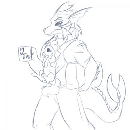 anthro blush duo male pokemorph scar foxenawolf isla_aukate nintendo pokemon darius_steele eeveelution generation_1_pokemon pokemon_(species) vaporeon 1:1 absurd_res blue_and_white hi_res monochrome