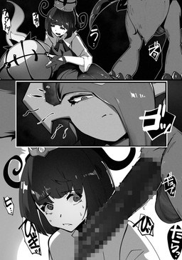 ambiguous_gender balls bestiality blush bodily_fluids clothed clothing erection female female_on_feral feral genitals group human_on_feral imminent_sex interspecies male male/female penis pokephilia sweat sweatdrop trio yuuyuu1771 nintendo pokemon pokemon_legends_z-a gwynn_(pokemon) canid chandelure generation_5_pokemon generation_9_pokemon human mammal mega_absol_z mega_evolution pokemon_(species) censored comic monochrome mosaic_censorship