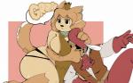 abstract_background angry anthro big_breasts breasts breast_squish clothed clothing curvy_figure duo female fully_clothed growling head_grab knight male side_boob skimpy squish thick_thighs tight_clothing voluptuous warrior wide_hips shamelesss towergirls dog_princess knight_(towergirls) canid canine canis domestic_dog human mammal 16:10 2015 digital_media_(artwork)