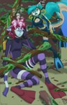anthro asphyxiation clothing drowning duo female fin legwear male male/female peril scuba scuba_diving stockings swimwear underwater water wetsuit anthrokidnapper shoxxe ashley_the_cat echo_(mermaidnerin) domestic_cat felid feline felis mammal mustelid otter hi_res