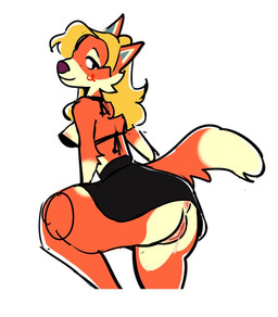 anthro anus bikini bikini_top black_bikini_top black_bottomwear black_clothing black_skirt blonde_hair blush bodily_fluids bottomwear breasts butt clothed clothing clothing_lift female fluffy fur genital_fluids genitals hair looking_aside looking_back nipples nude presenting presenting_hindquarters side_boob simple_background skirt skirt_lift solo swimwear tail tail_fluff two-piece_swimsuit vaginal_fluids vulva white_background peachy_bat animal_crossing nintendo audie_(animal_crossing) canid canine canis mammal red_wolf wolf