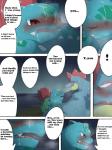 3:4 beach blush bodily_fluids chigiri comic cum digital_media_(artwork) duo english_text female feraligatr generation_1_pokemon generation_2_pokemon genital_fluids hi_res ivysaur male male/female nintendo outside pokemon pokemon_(species) seaside text