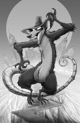 3_toes 4_fingers anthro arm_tuft back_tuft belly_tuft bent_legs biped black_toe_claws chest_tuft city city_background claws clothing curling_tail dark_body dark_fur elbow_tuft evil_grin fangs fedora feet finger_claws fingers fur glance hairless_tail hat hat_only headgear headgear_only headwear headwear_only inner_ear_fluff knee_tuft leg_tuft looking_at_viewer male moon mostly_nude multicolored_body multicolored_fur nude open_mouth paws pecs raised_finger sharp_teeth shoulder_tuft sky skyline smile smiling_at_viewer snaggle_teeth solo star starry_sky tail teeth thick_tail tipping_hat tiptoes toe_claws toes tuft two_tone_body two_tone_fur white_sclera jwbalsley hanna-barbera heidi's_song head_ratte mammal murid murine rat rodent 2022 digital_drawing_(artwork) digital_media_(artwork) greyscale hi_res monochrome shaded sketch