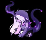 1_horn alternate_species amethyst_(gem) claws clothing crystal curved_horn eyelashes female gem hair hair_over_eye horn lips long_hair purple_body purple_skin shirt sitting sitting_cross-legged smile solo tail tank_top thick_lips topwear discount-supervillain cartoon_network steven_universe amethyst_(steven_universe) amethyst_(gem_species) crystal_creature demon demon_humanoid elemental_creature gem_(species) humanoid mineral_fauna hi_res purple_theme