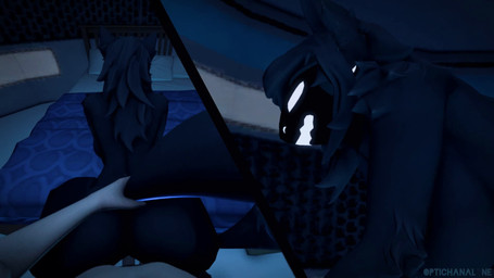 ahegao anthro anthro_penetrated bed black_body black_fur blue_genitals blue_nipples bodily_fluids cum cum_from_vagina cum_in_vagina cum_inside dominant dominant_male duo eyes_closed female female_on_human female_penetrated first_person_view fur furniture genital_fluids human_penetrating_female leaking_cum looking_pleasured machine male male/female male_penetrating male_penetrating_female moan music nightclub nipples orgasm penetration penile penile_penetration penis_in_vagina sex split_screen vaginal vaginal_penetration visor optichanalone sound_warning anon_nsfw_(va) opennsfwsp_(va) gsf_(series) alexander_schneider_(gsf_series) human j3n4_unit_(gsf_series) mammal protogen 16:9 3d_(artwork) 3d_animation animated background_music digital_media_(artwork) hi_res high_framerate short_playtime sound source_filmmaker_(artwork) watermark webm widescreen