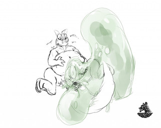anal anal_penetration anthro duo erection gaping male navel oral_vore penetration unwilling_prey vore nolow mythology dragon goo_creature mythological_creature mythological_scalie scalie 2017 sketch