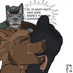 age_difference aged_up angry anthro armchair beard big_feet big_mustache black_clothing black_footwear black_socks bodily_fluids body_hair chair clothed clothing coat dripping duo elderly facial_hair facial_scar feet foot_fetish foot_lick foot_sniffing footwear footwear_only furniture garter_belt garter_socks garter_straps grey_beard grey_facial_hair hairy hat headgear headwear leather leather_shoes licking male male/male military military_cap military_clothing mostly_nude musk mustache power_play powerplay scar shoulder_hair smoking sniffing socked socks socks_only sweat sweatdrop text tongue tongue_out topwear translucent translucent_clothing translucent_footwear translucent_socks underwear underwear_only phallosola conall_mylchreest_(phallosola) leonard_(phallosola) canid canine canis domestic_dog gulonine hunting_dog irish_wolfhound mammal mustelid musteline sighthound wolfhound wolverine 1:1 english_text hi_res trans_(lore) trans_man_(lore)
