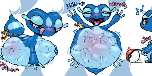 abdominal_bulge after_vore all_fours ambiguous_gender anthro belly belly_on_ground big_belly blorp blue_body digestion duo eyebrows face_imprint fatal_vore green_eyebrows hand_on_belly huge_belly imprint leaf leaf_eyebrows licking licking_lips lying multiple_prey nervous on_back open_mouth pokeball rumbling_stomach semi-anthro sitting smile soft_vore tail text tongue tongue_out toothless_mouth unwilling_prey vore weight_gain yellow_body fidchellvore nintendo pokemon pokemon_winds_and_waves browt gecqua generation_10_pokemon pokemon_(species) 2026 artist_name hi_res sequence
