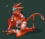 bulge drone goo_transformation hypnosis hypnotic_eyes hypnotic_visor latex melting mind_control null transformation visor captaincronus nintendo pokemon kite_(kitedafennec) generation_7_pokemon goo_creature legendary_pokemon pokemon_(species) solgaleo absurd_res hi_res