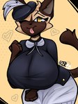 anthro beret big_breasts breasts clothed clothing female hat headgear headwear huge_breasts nipples one_eye_closed solo tail tongue tongue_out wink mrdexxxs miyuki_(h0td0g) domestic_cat felid feline felis himalayan_cat mammal 3:4 digital_media_(artwork)