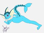 anthro barefoot blue_body blue_skin butt feet female foot_focus looking_at_viewer lying on_front paws purple_eyes raised_tail soles solo spread_legs spreading tail toes young young_anthro young_female smol_boye nintendo pokemon eeveelution generation_1_pokemon marine pokemon_(species) vaporeon 4:3 hi_res