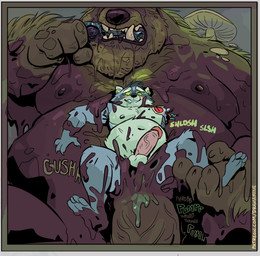 anal anal_penetration anthro barazoku belly big_belly big_penis bodily_fluids corruption cybernetic_arm cybernetic_limb dominant drooling duo erection fungus genitals glowing glowing_eyes horror_(theme) huge_penis hyper hyper_genitalia hyper_penis larger_dom male male/male mud musclegut muscular mushroom navel nipples nude_anthro nude_male obese obese_anthro obese_male overweight overweight_anthro overweight_male penetration penis penis_size_difference questionable_consent saliva size_difference torn_arm vein veiny_penis dramamine caps_(pafka) bear elemental_creature fungi_fauna gnoll goo_creature hyena mammal procyonid raccoon 2025 hi_res