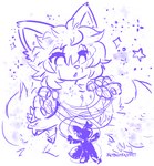 ambiguous_gender anthro big_tail creating_art creation fluffy fur hair magic making_object messy_hair purple_body purple_fur solo sparkles star tail conditional_dnp ikitsunyan firelight's_respite_(ikitsunyan) cake_(ikitsunyan) canid canine fox mammal hi_res