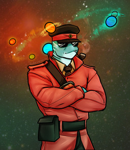 abstract_background anthro biped clothed clothing explosives eyewear fully_clothed grenade hat headgear headwear male markings military pipe simple_background smoke smoking smoking_pipe solo spots standing stripes sunglasses uniform unusual_(team_fortress_2) weapon grotesqueerie team_fortress_2 valve valve_corporation azrael_rhincodon soldier_(team_fortress_2) aquatic carpet_shark fish shark whale_shark 2014 hi_res