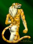 1999 all_fours anthro back back_turned butt fangs feline fur grin hair long_hair looking_at_viewer looking_back male mammal nude open_mouth pink_nose solo standing stripes wookiee_(artist) yellow_eyes yellow_fur
Rating: Questionable
Score: 1
User: furry_and_yiff
Date: April 10, 2014