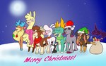 eyes_closed female feral group holidays horn merry_christmas outside young young_feral duragan asian_mythology chinese_mythology christmas east_asian_mythology mythology them's_fightin'_herds arizona_cow_(tfh) fhtng_the_unspeakable oleander_(tfh) paprika_paca_(tfh) pom_(tfh) shanty_(tfh) tianhuo_(tfh) velvet_reindeer_(tfh) alpaca bovid bovine camelid caprine cattle deer dragon equid equine goat longma mammal mythological_creature mythological_equine mythological_scalie new_world_deer reindeer scalie sheep unicorn