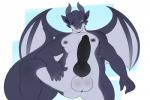 anthro balls genitals knot male membrane_(anatomy) membranous_wings penis pose smile solo tail wings huggablehusky mythology tavix dragon mythological_creature mythological_scalie scalie 3:2 digital_media_(artwork) shaded