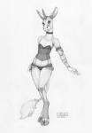 anthro armlet biped clothed clothing cloven_hooves corset female hooves horizontal_pupils horn lingerie looking_at_viewer nipples panties pupils simple_background smile solo standing teats topwear underwear white_background ecmajor mythology equustra_(ecmajor) equid equine mammal mythological_creature mythological_equine unicorn 2018 full-length_portrait greyscale hi_res monochrome portrait traditional_media_(artwork)