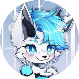 anthro blue_body blue_scales female fur horn scales snow solo white_body white_fur beelzebubx mythology syd_(character) canid canine canis dragon hybrid mammal mythological_creature mythological_scalie scalie wolf 1:1 icon