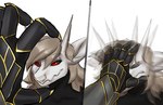 anthro armor facial_piercing female male nose_piercing nose_ring piercing ring_piercing septum_piercing septum_ring silver_warrior08 nintendo pokemon titanium_(aggrontitanium) vayhl'ayne_(vahlyance) aggron generation_3_pokemon pokemon_(species) hi_res meme