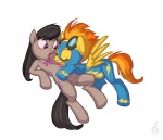 black_hair blush bow_tie cutie_mark equine female feral friendship_is_magic hair horse lesbian long_hair my_little_pony octavia_(mlp) pegasus pony purple_eyes pussy sex siansaar skinsuit spitfire_(mlp) teats wing_boner wings wonderbolts_(mlp)
Rating: Explicit
Score: 12
User: Metal-X
Date: September 06, 2011