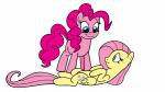 blowing blowing_on_stomach blowing_raspberries duo feathered_wings feathers female feral laugh nude raspberry_kiss simple_background tickling white_background wings yellow_body yellow_feathers zerbert thex-plotion friendship_is_magic hasbro my_little_pony mythology fluttershy_(mlp) pinkie_pie_(mlp) earth_pony equid equine horse mammal mythological_creature mythological_equine pegasus pony 16:9 animated short_playtime widescreen