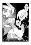 black_and_white blush border comic duo english_text eyes_closed generation_1_pokemon hi_res human male male/male mammal mattchu_(character) monochrome nintendo pikachu pokemon pokemon_(species) text white_border white_crest_(artist)