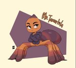 anthro bottomless clothed clothing crossed_arms eyelashes female hoodie simple_background solo text topwear joaoppereiraus dreamworks the_bad_guys ms._tarantula_(the_bad_guys) arachnid arachnid_taur arthropod arthropod_taur mygalomorph spider spider_taur tarantula tarantula_taur taur 2021 hi_res signature