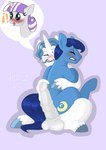 affair animal_genitalia animal_penis anthro balls big_balls big_penis blue_body duo equine_genitalia equine_penis genitals huge_penis male male/male penis shocked white_body friendship_is_magic hasbro my_little_pony fancypants_(mlp) night_light_(mlp) twilight_velvet_(mlp) equid equine horse mammal pony hi_res