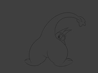 animated_gif big_butt breath bursting butt butt_expansion expansion horn huge_butt hyper hyper_butt hyper_inflation inflation onomatopoeia popping shaking_butt sound_effects text ioto xamien lizard reptile scalie 4:3 animated black_and_white hi_res monochrome short_playtime sketch