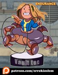 blonde_hair bobblehead chibi crab_claw endurance female hair jump_rope solo text vault-tec_logo vault_suit errokioslem fallout microsoft animal_humanoid arthropod arthropod_humanoid crab crab_humanoid crustacean crustacean_humanoid decapoda human humanoid malacostracan mammal marine marine_humanoid taur hi_res url