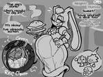 abdominal_bulge after_vore anthro belly big_belly bodily_fluids chibi clothed_female clothing dialogue duo female female/female female_pred fully_inside handwear inside_stomach internal one_eye_closed oral_vore oven_mitts pie_(food) rumbling_stomach same_size_vore speech_bubble stomach_acid vore wink winking_at_another opisvore sega sonic_the_hedgehog_(series) amy_rose knuckles_the_echidna sonic_the_hedgehog vanilla_the_rabbit echidna eulipotyphlan hedgehog lagomorph leporid mammal monotreme rabbit greyscale hi_res monochrome