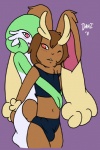 blush brown_body brown_hair bulge camel_tail couple crossdressing daniruu dress erection gardevoir gay girly green_body green_hair hair hug lagomorph long_ears lopunny male mammal nintendo penis pokémon rabbit red_eyes short_tail video_games white_body
Rating: Questionable
Score: 3
User: Daniruu
Date: November 30, 2011