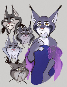 anthro clothing dress female fur grey_body grey_fur group male tuherrus disney zootopia cattrick_lynxley fan_character kitty_lynxley milton_lynxley pawbert_lynxley canada_lynx felid feline lynx mammal brother_(lore) father_(lore) mother_(lore) parent_(lore) sibling_(lore) sister_(lore)