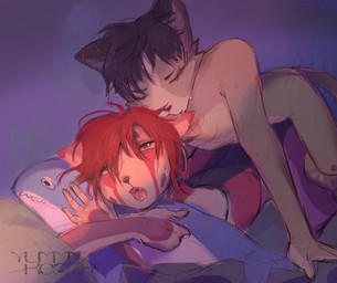 ahegao anthro bite duo ear_bite female looking_pleasured male male/female penetration plushie vaginal vaginal_penetration yummy_korzh ikea blahaj ailurid felid feline mammal red_panda hi_res