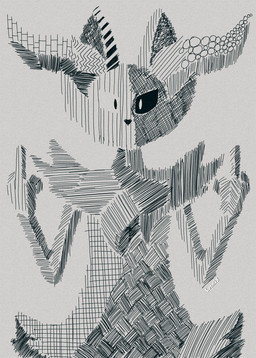 3_fingers ambiguous_anthro ambiguous_gender anthro arm_tuft biped cheek_tuft chest_tuft facial_tuft fingers front_view gesture hand_gesture hip_tuft inner_ear_fluff looking_at_viewer middle_finger nude_ambiguous nude_anthro pointy_ears prick_ears shoulder_tuft solo standing tailless text tuft lotnik5 nintendo pokemon braixen canid generation_6_pokemon mammal pokemon_(species) absurd_res artist_name english_description half-length_portrait hi_res monochrome portrait sketch
