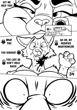 anthro berry big_breasts big_pupils breasts dialogue dilated_pupils drugs duo female food fruit gun male male/female nipples nude nude_anthro nude_female nude_male obese obese_anthro obese_female overweight overweight_anthro overweight_female plant pupils ranged_weapon sex shocked smile surprised surprised_eyes surprised_face text weapon wide_eyed haseth disney zootopia nick_wilde canid canine fox lagomorph leporid mammal rabbit absurd_res comic english_text hi_res sketch sketch_page