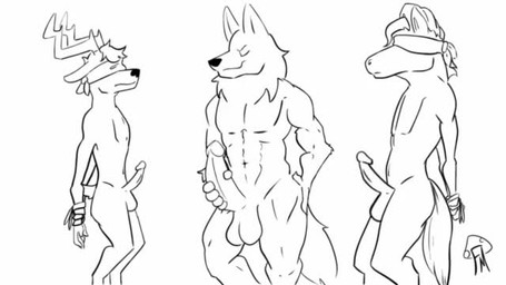 anthro arms_tied attribute_theft balls big_balls big_penis blindfold bodily_fluids bound comparing cum ejaculation expansion forced genital_expansion genital_fluids genitals genitals_shrinking group huge_balls huge_penis hyper hyper_balls hyper_genitalia hyper_penis male male/male muscular muscular_male penis penis_expansion penis_shrinking shrinking size_difference size_theft size_transformation smug throbbing throbbing_balls throbbing_penis transformation trio fungimagi canid canine canis deer equid equine horse mammal wolf 16:9 animated no_sound short_playtime video widescreen