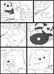 3_toes blush bodily_fluids butt dialogue extreme_size_difference feet foot_fetish fur group human_prey male male/male micro micro_abuse nano paws saliva semi-anthro size_difference slightly_chubby text toes vore sparky_the_chu cartoon_network we_bare_bears grizzly_(we_bare_bears) ice_bear_(we_bare_bears) panda_(we_bare_bears) bear brown_bear giant_panda grizzly_bear human mammal polar_bear ursine 2015 digital_drawing_(artwork) digital_media_(artwork) english_text hi_res monochrome