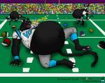 anthro belly burping expansion group inflation lying male male/male male_pred male_prey oral_vore swallowing vore k9manx90_(artist) carolina_panthers nfl felid mammal pantherine